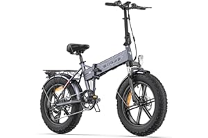 ENGWE Bici Elettrica Pieghevole,20"×4.0" Fat Tire 7 Velocità Bicicletta Elettrica da 48V 13Ah Batteria Rimovibile, Autonomia di 50-120 km E-bike da per Ogni Terreno & MTB & Spiaggia & Neve