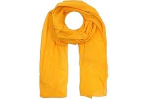 Zwillingsherz Seiden-Tuch für Damen Mädchen Uni Elegantes Accessoire/Baumwolle/Seiden-Schal/Halstuch/Schulter-Tuch oder Umschlagstuch einsetzbar