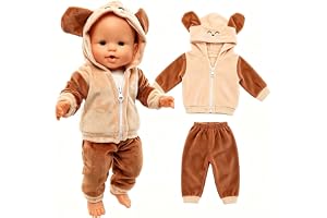 Miunana Klädkläder, kläder för babydockor, dockkläder 35–43 cm, 2 delar, jackbyxor