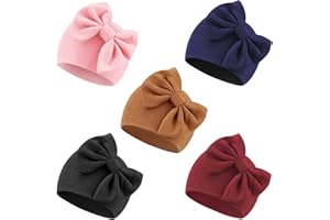 DRESHOW Sombreros para Bebés Recién Nacidos Sombrero de Hospital Gorro Gorros con Lazo para Bebés