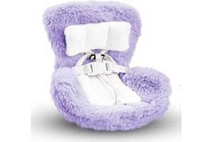 GENERIC Car Seat for Dolls, Decorative Plush Sofa with Soft Furry Cushion, Clip, Safety Belt Plush Toy Car Seat Decor Doll Ornaments Accessories for Display Dolls Safety Seat (Purple)