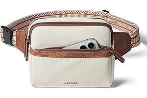 LATMAP 3L Sac Banane Femme Homme - Fanny Pack de Ceinture, Petit Sac de Taille et Poitrine Élégant pour Femme