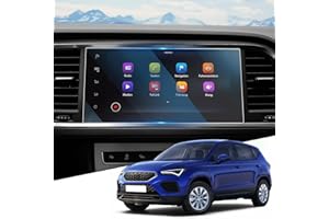 WEIPIN 9,2 pollici Navigation vetro temperato pellicola protettiva per Seat Ateca FR 2021 2022 2023 2024 2025, pellicola protettiva in vetro temperato per accessori Ateca adatto con 9H antigraffio