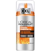 L'Oréal Men Expert Hydra Energetic XXL Moisturiser, 24Hour Hydration 100ml | Energises Men's Skin, Fighting Signs of Fatigue 