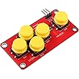 HALJIA AD Keyboard Simulate Electronic Building Blocks 5 Key Module Analog Button Compatible with Arduino Sensor Expansion Board