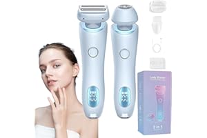 KNUBBUF Belarae - Afeitadora brasileña New Luna 2024, maquinilla de afeitar eléctrica 2 en 1 para mujeres, afeitadora húmeda y seca para mujeres, logra sin esfuerzo una piel suave al tacto (B)