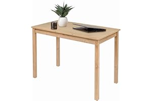 ‎HAGGE HOME hagge home Skandinavisch Holz Tisch Schreibtisch Kleiner Tisch Esstisch Computertisch Küchentisch Office Desk PC Tisch Homeoffice Esszimmertisch Wohnzimmertisch Arbeitszimmertisch 110x60 Braun