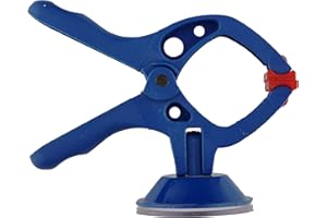 wolfcraft 2 morsetti a molla MINI 30 con ventosa I 3638100 I L'aiuto pratico – ideale per lavori in casa, hobby e progetti fai da te