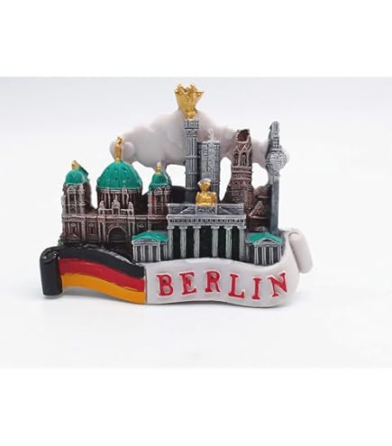 Magnete Frigorifero Berlino - Souvenir Germania In PVC Rigido, 7.8x5.2cm, Con Foto Città - Foto 11
