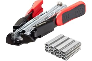Spurtar hog ring tång kit med 1 200 st 20 mm automatisk matning svin ringar