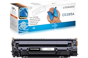 LOSMANN 1 x czarny toner kompatybilny z HP 85A CE285A do drukarek Laserjet Pro P1005, P1006, P1102W, P1102, M1132MFP, M1217NFW, M121NF, M1213NF, M1132, P1100, M1136, M12136. 0 12 M1. 130 M1134