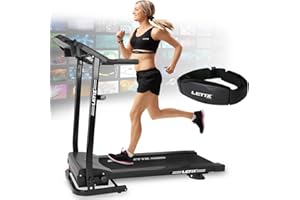 LETIX SPORTS Motorisiertes Laufband mit APP Steuerung (Tablet, Smartphone) inkl. Pulsgurt, LCD-Display Elektrisches Fitnessgerät Heimtrainer Klappbar