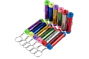 amscan- Llavero chispeante con 12er caleidoscopio, Color morado (10118510)