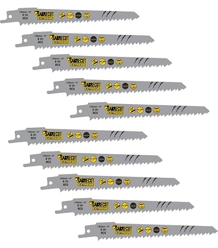 Set Lame Per Sega Legno Parkside PKGA 14.4 A1 - 3 Pezzi HCS 150/6 TPI Per Multitool