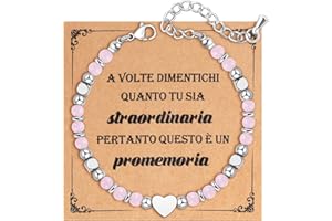 CheersLife Bracciale Donna Acciaio,Regalo Donna Compleanno,Bracciale Quadrifoglio Amore Idee Regalo Donna Per Sorelle Amico Collega Fidanzata Moglie Figlia Mamma San Valentino Regalo X Natale