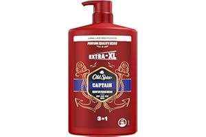 Old Spice Captain Żel pod prysznic i szampon dla mężczyzn 1000ml, uniwersalna formuła 3 w 1 do mycia ciała, włosów i twarzy, długotrwała świeżość, głębokie oczyszczanie