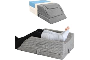 KingPavonini Ergonomisk venkudde för svullnad, justerbar höjd, kylande minnesskum ben kilkudde för blodcirkulation, stödkudde