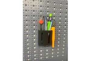 Generic Zollstock und Stifte Halterung für Küpper Lochwand und Eurolochwand (37,5 mm und 45 mm) - Schwarz - Halterung