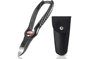 FERYES Precision Toenail Clippers for Thick or Ingrown Toenails- Secure and Stylish Design - W/Leather Case…