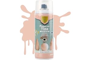 H HANSEL HOME Vernice Spray Colore Pastello Finitura Ultra Opaca Multiuso, Effetto Lavagna - Arancia Pesca 400ml