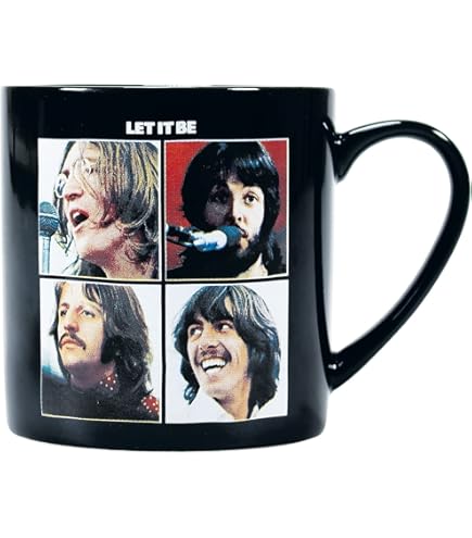 Half Moon Bay Dessous De Verre The Beatles | Dessous De Verre En Céramique Et Tapis De Bière | Dessous De Verre Noirs Pour Man Cave | Cadeaux Et Cadeaux De Musique