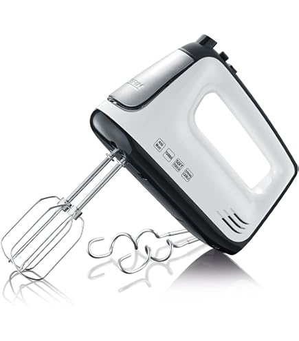 Batteur à Main Triomph ETF2121 - 200-250W, 6 Vitesses + Turbo | Fouets En Chrome