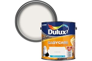 Dulux Easycare Washable and Tough Matt Emulsion Paint For Walls And Ceilings - Pure Brilliant White 2.5 Litres