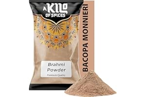 RAAZI A Kilo of Spices | Premium Bacopa Monnieri, Brahmi Leaves Powder 1 Kg | Natural Herb for Tea, Hair Care, Skin Care | Helps Enhance Focus & Holistic Wellness - Non-GMO, Vegan