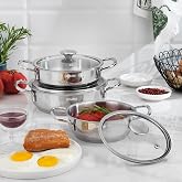Schafer Steel Storm &Ccedil;elik Sahan Seti 6 Par&ccedil;a-Inox