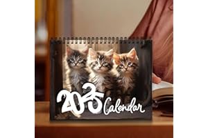 BEFEIXUE Katzen Wandkalender 2025 | Niedlicher Kätzchenkalender | Lustiger Wandkalender 2025 12 Monate | Aufhängbarer Tier Katzen Fotokalender Zum Organisieren Und Planen | Geschenk Für Katzenliebhaber