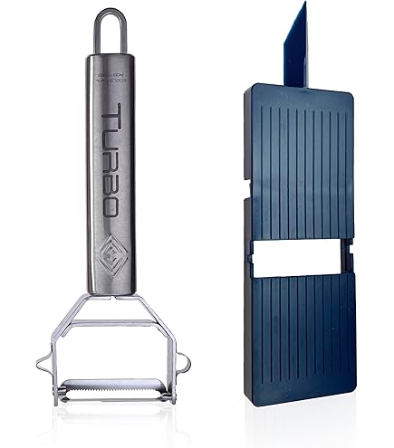 Econome Double Éplucheur Multifonction GIGANT Muxels - Lame Double Face Pour Légumes Et Fruits - Argenté éplucheur Légumes Fruits