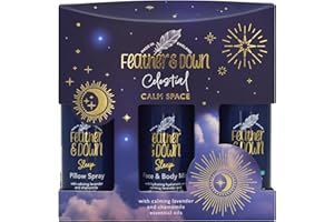 Feather & Down Sleep Spray Trio Calm Space Gift Set (50ml Sweet Dreams Pillow Spray, Breathe Well and Calming Face and Body Sleep Mist)