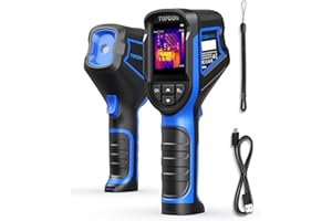 TOPDON TC004 Mini Thermal Imaging Camera, 240x240 IR Resolution Handheld Infrared Camera, 15-Hour Battery Life, 25Hz Refresh Rate,-20°C to 450°C Temp Range, High/Low Temp Alerts