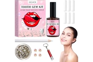 DGUSO Kit de Gemas para Dientes Juego de Decoración de Dientes de Joyería,Diamante Dientes Kit, Gemas Dentales Tooth Gems Kit Rhinestone Dental Kit Gemas de Joyería de Dientes