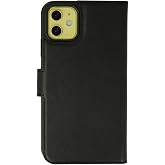 Nevarium iPhone 11 Uyumlu Kılıf Kapaklı C&uuml;zdan Standlı Deri - Siyah