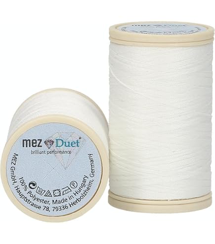 MEZ Duet Nähgarn Stärke 100 – Polyester-Garn 200m, Für Bekleidung & Stretch-Stoffe