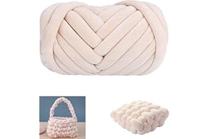 FIYSON Armstricken Wolle 500g/25m,Chunky XXL Wolles zum Handstricken,Chunky Yarn Schlauchgarn Häkelwolle,Bulky Armstricken Isländische Wolle, für Anfänger,Decken,Tasche,Handstrickgarn