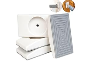 YOUR DAY MATE Prostokątne podkładki ochronne do kraty drzwiowej, do łbów śrub dociskowych o maks. Ø 41 mm, 4 szt., do krat schodowych i drzwiowych, ochrona kraty ściennej z podkładkami silikonowymi