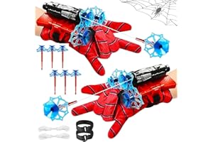 YARUJING 2 Spid-erm Guanti Per Bambino Launcher Glove Guanti Spara Ragnatele Spid erm Guanti Launcher Per Giochi Per Bambini Guanti Di Spid-er Man Bambino Spid er Man Toys Cosplay Giocattoli Da Polso Set
