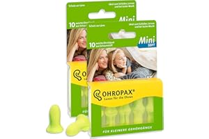 Ohropax mini miękkie zatyczki do uszu 10 w opakowaniu (2 opakowania (10 par))