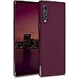 kwmobile Case Compatible with LG Velvet Case - Soft Slim Protective TPU Silicone Cover - Bordeaux Violet