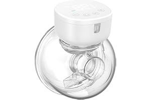 ANWIKE Sacaleches Electricos, Sacaleches Electricos Portátil Manos Libres, 3 Modos y 9 Niveles, Diseño de Gran ángulo, Bajo Nivel de Ruido, Sacaleches Inalámbrico Recargable Sin Dolor con Pantalla LCD