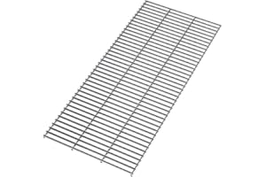 The Fellie BBQ Stainless Steel Grill Grate Replacement BBQ Heavy Duty 5mm Stainless Steel Cutable, Reusable Cooking Grates, 70x42cm