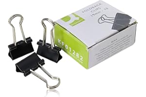 Q-Connect - Pinza reversible (10 unidades, acero, 19 mm) (KF01282)