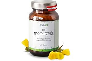 Sanuvit® - BIO Nachtkerzen-Öl 500 mg | 180 Kapseln | reich an Gamma-Linolensäure | Hochdosiert | Hohe Bioverfügbarkeit und Verträglichkeit | Vegan | Hergestellt in Österreich