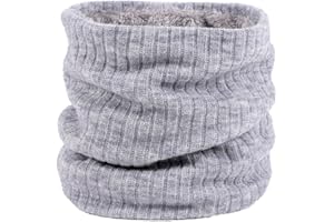 HGDGears Neck Warmer Windproof Thermal Knitted Snood Scarf for Men Women Thick Winter Cold Weather Knitted Circle Scarf for Outdoor Sports