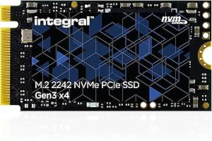 Integral 256GB M.2 NVMe 2242 PCIe Gen3 x4 SSD – READ speed up to 3000MB/s, WRITE speed up to 1200MB/s – Internal Solid State Drive. PC, NUC, Ultra-thin laptop and tablet compatible