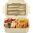 Contenitore Pranzo In Acciaio Inox 1400 Ml Con Scomparti – Termico Per Bambini E Adulti – Scatola Per Snack E Panini
