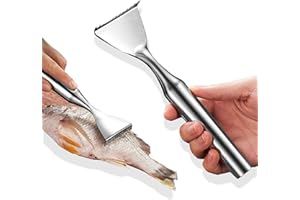 DGSLWH 1 x narzędzie do usuwania łusek rybnych, skrobaczka do ryb ze stali nierdzewnej, ręczny przyrząd do usuwania łusek ryb, skrobak do łusek rybnych, odpowiedni do kuchni, restauracji, hotelu i innych