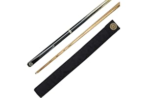 BCE RSC.1A, Stecca da Biliardo in Cenere, 2 Pezzi, 145 cm con Punta da 9,5 mm Unisex-Adulto, Cucchiaio Nero/Albero in Legno Naturale, 57" (145cm)